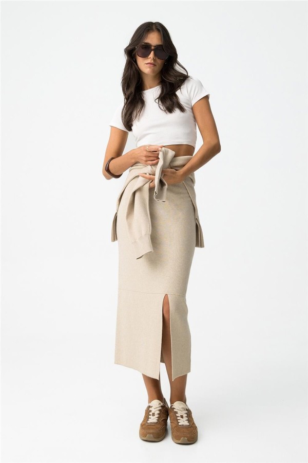 Falda Tiffosi Kyri 6 midi de punto