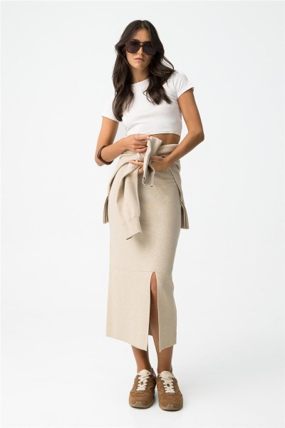 Falda Tiffosi Kyri 6 midi de punto