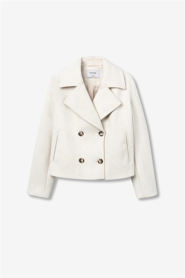 Abrigo Tiffosi relaxed con doble cruce