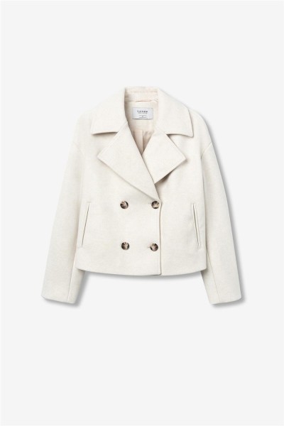 Abrigo Tiffosi relaxed con doble cruce