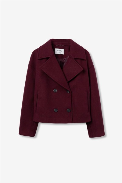 Abrigo Tiffosi relaxed con doble cruce