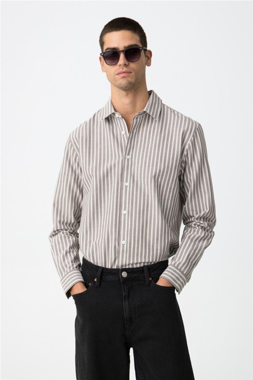 Camisa Tiffosi de algodón a rayas