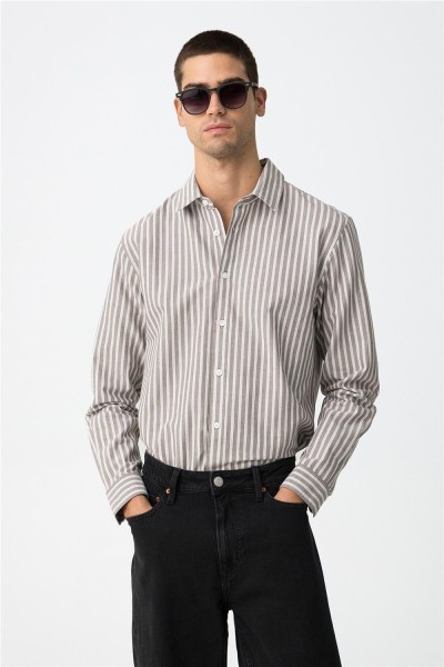 Camisa Tiffosi de algodón a rayas