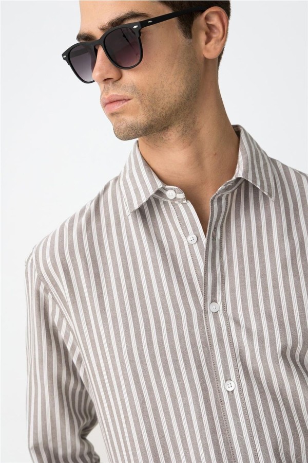 Camisa Tiffosi de algodón a rayas