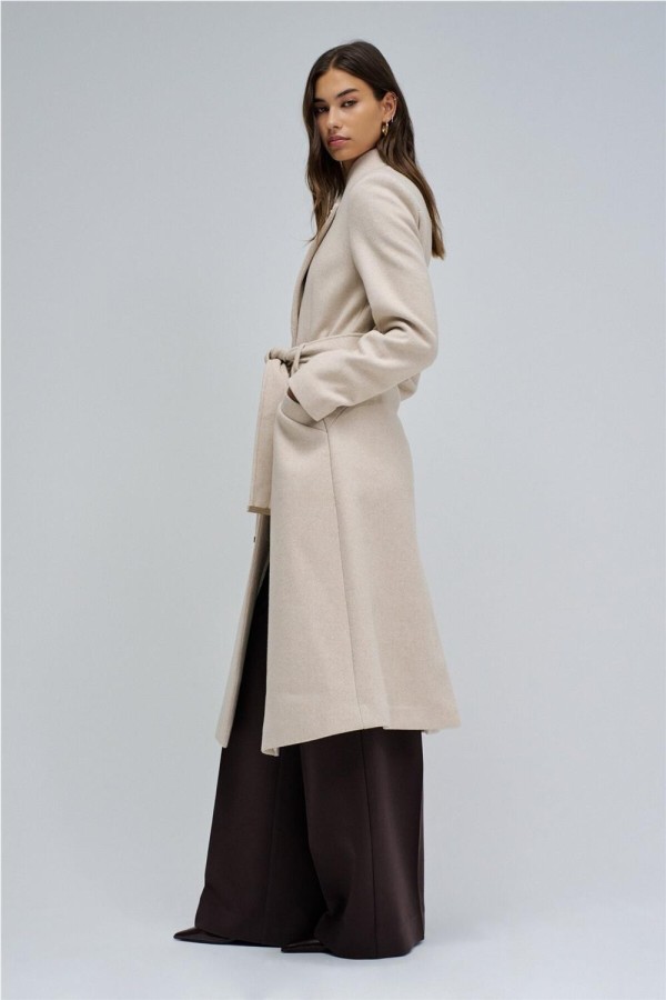 Abrigo Salsa de paño grace largo con...