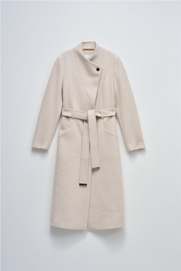 Abrigo Salsa de paño grace largo con...