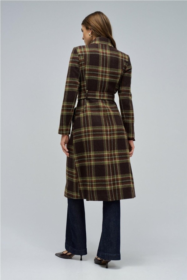 Abrigo Salsa de paño grace largo con...