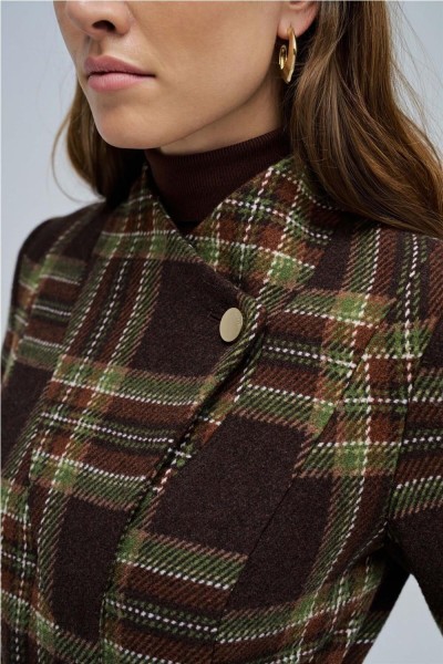 Abrigo Salsa de paño grace largo con cinturón