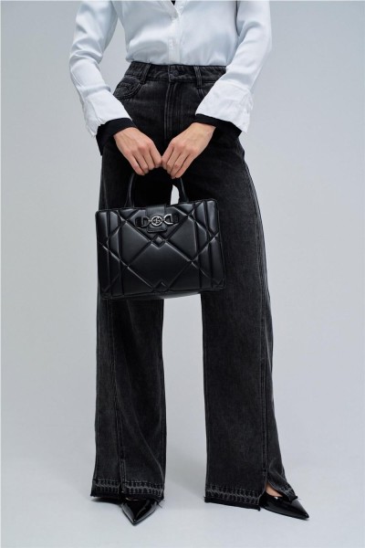 Bolso Salsa tote acolchado efecto piel