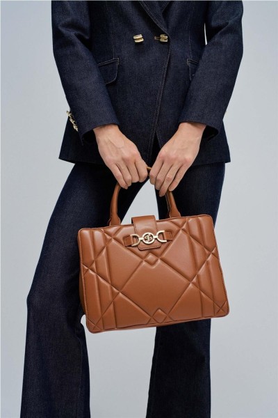 Bolso Salsa tote acolchado efecto piel