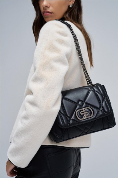 Bolso Salsa acolchado efecto piel