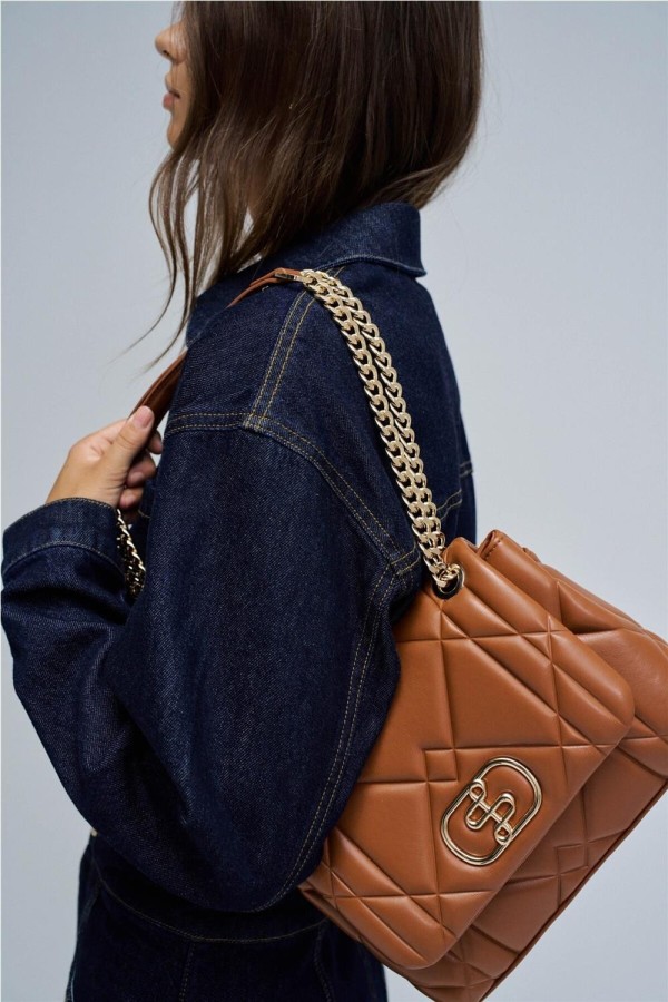 Bolso Salsa acolchado efecto piel