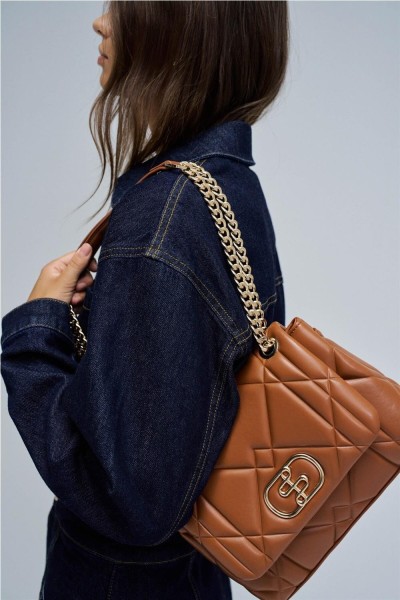 Bolso Salsa acolchado efecto piel