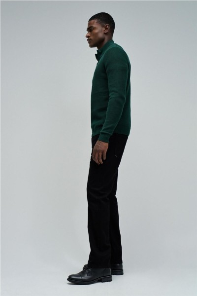 Jersey Salsa de punto con medio cierre