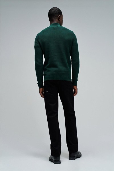 Jersey Salsa de punto con medio cierre