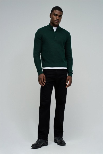 Jersey Salsa de punto con medio cierre