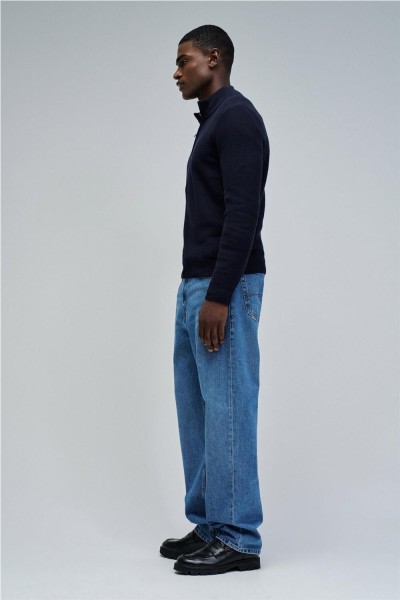 Jersey Salsa de punto con medio cierre