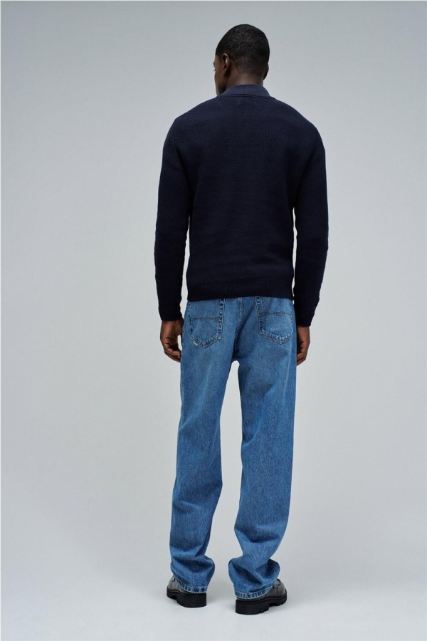 Jersey Salsa de punto con medio cierre