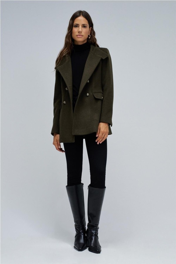 Abrigo Salsa de paño corto