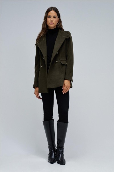 Abrigo Salsa de paño corto