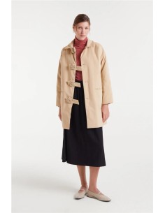 Abrigo Compañía Fantástica midi beige
