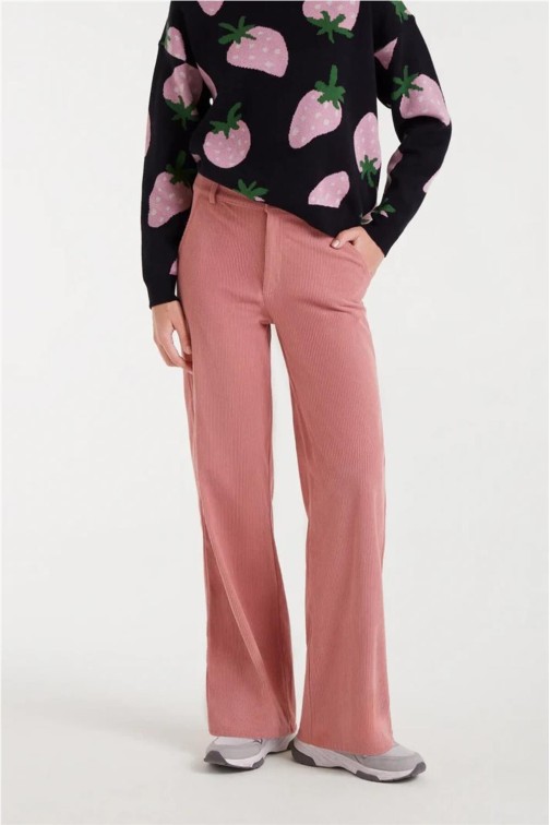 Pantalón Compañía Fantástica de pana rosa