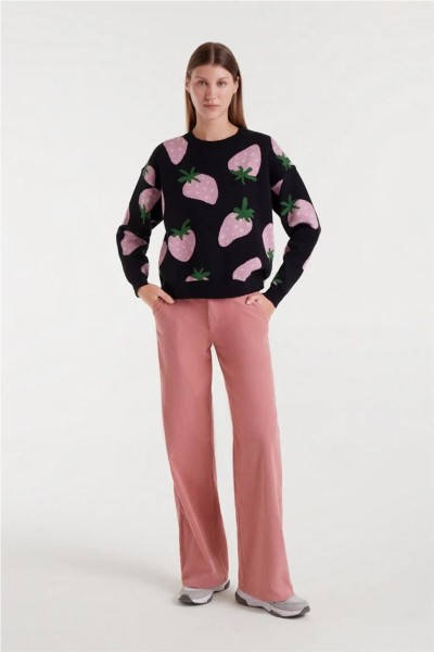 Pantalón Compañía Fantástica de pana rosa