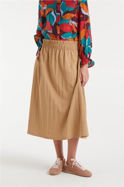 Falda Compañía Fantástica midi camel