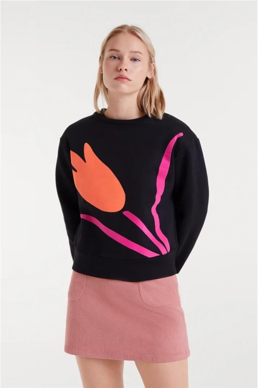 Sudadera Compañía Fantástica de print de flor