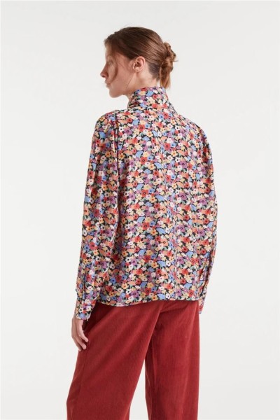 Camisa Compañía Fantástica lazada de estampado Hampton Small
