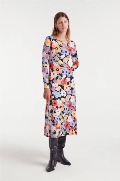 Vestido midi con estampado Hampton Big