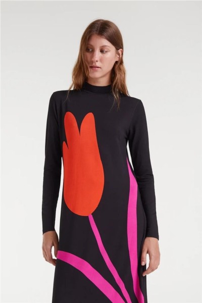 Vestido largo Compañía Fantástica de estampado BigTulip