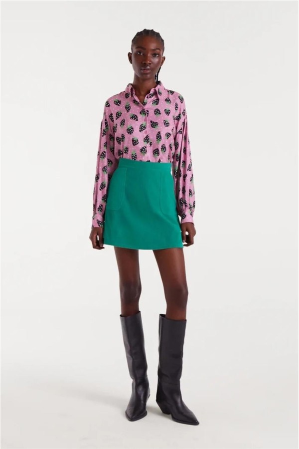 Camisa Compañía Fantástica estampado...