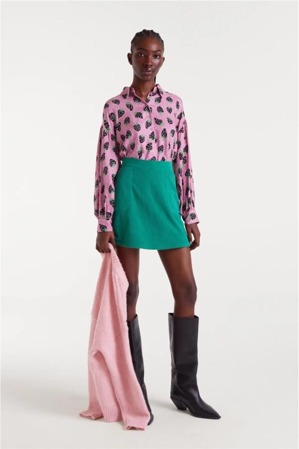 Camisa Compañía Fantástica estampado...