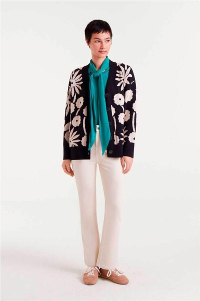 Chaqueta Compañía Fantástica jacquard estampado Tofu