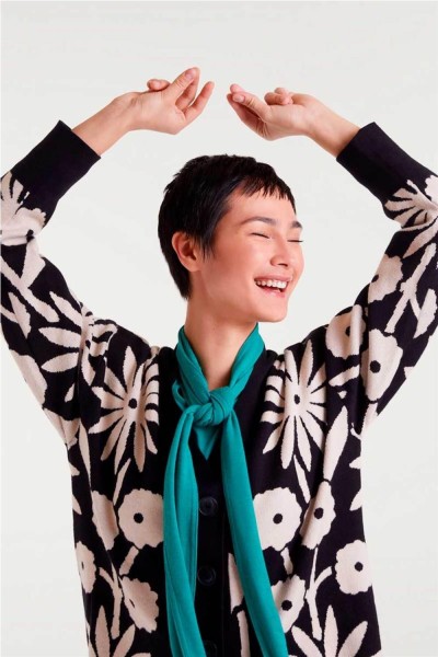 Chaqueta Compañía Fantástica jacquard estampado Tofu