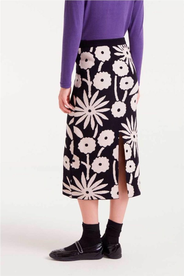 Falda Compañía Fantástica jacquard estampado Tofu 2