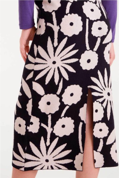 Falda Compañía Fantástica jacquard estampado Tofu