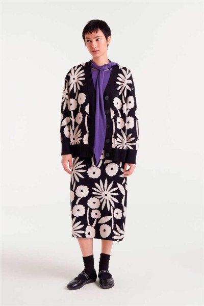 Falda Compañía Fantástica jacquard estampado Tofu