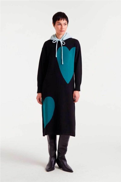 Vestido Compañía Fantástica estampado Green Heart