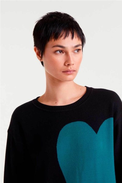 Vestido Compañía Fantástica estampado Green Heart