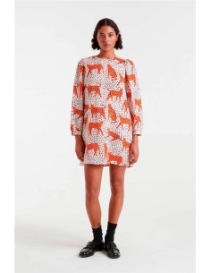 Vestido corto Compañía Fantástica estampado Tano