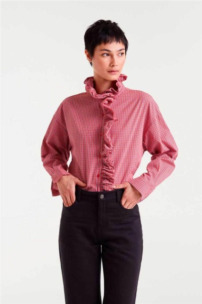 Camisa Compañía Fantástica estampado cuadro vichy