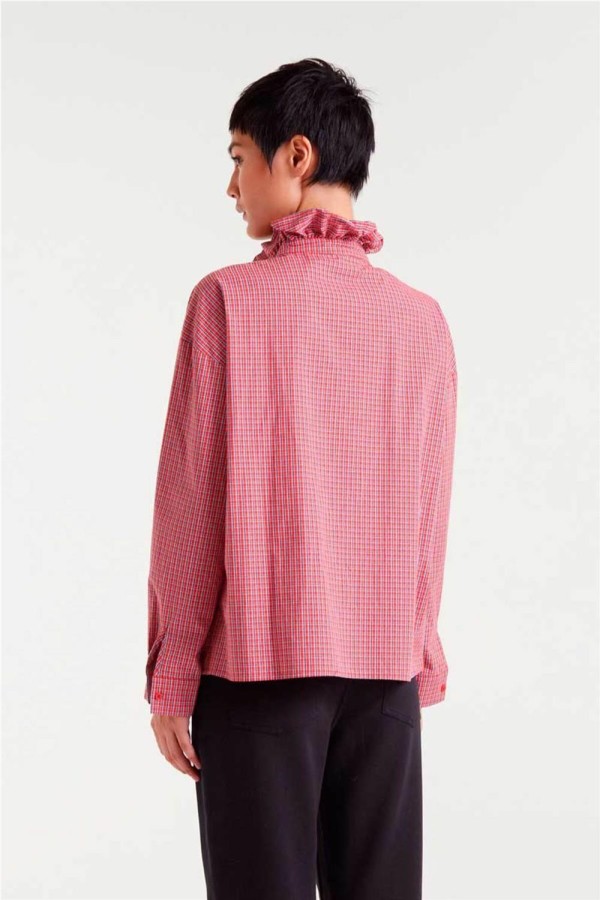 Camisa Compañía Fantástica estampado cuadro vichy 2