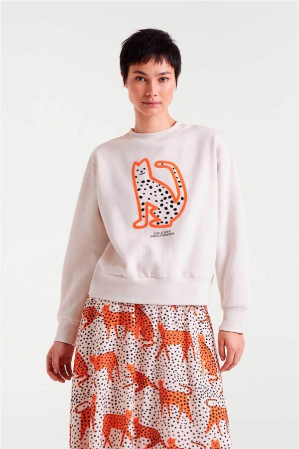 Sudadera Compañía Fantástica estampado Cat Lover