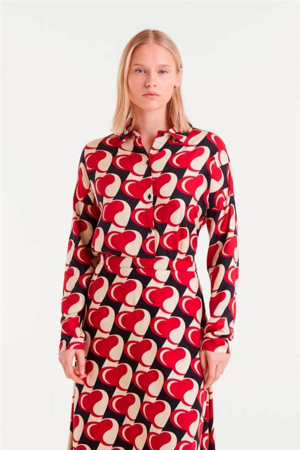 Camisa Compañía Fantástica estampado Heart Attack