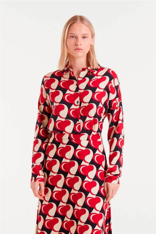 Camisa Compañía Fantástica estampado Heart Attack