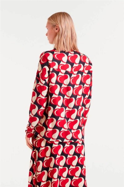 Camisa Compañía Fantástica estampado Heart Attack