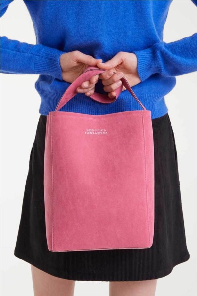 Bolso Compañía Fantástica gamuza rosa