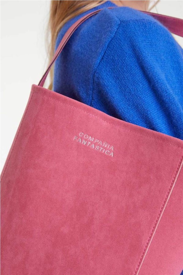 Bolso Compañía Fantástica gamuza rosa 2